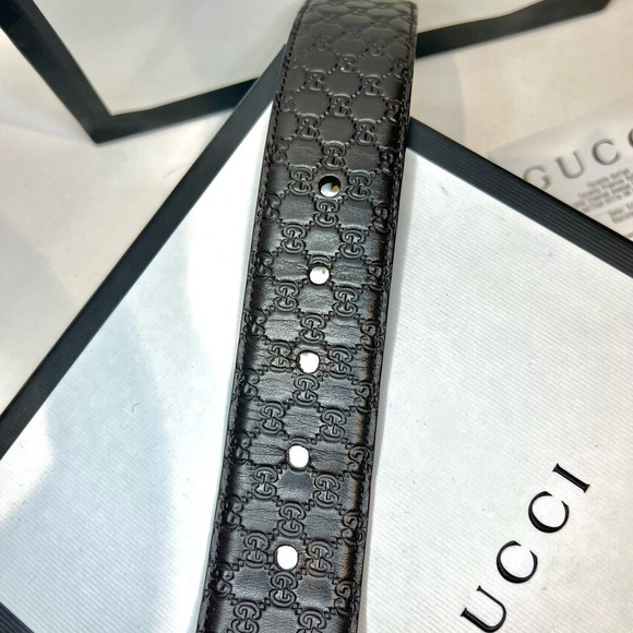 GUCCI Belt size 100 in Dark Brown. - Picture 5 of 7
